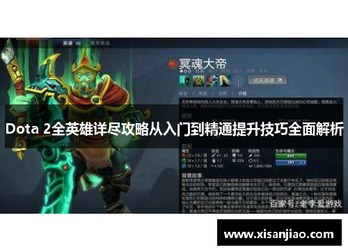 Dota 2全英雄详尽攻略从入门到精通提升技巧全面解析